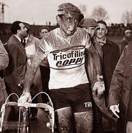 Fausto Coppi after Paris-Roubaix1959 